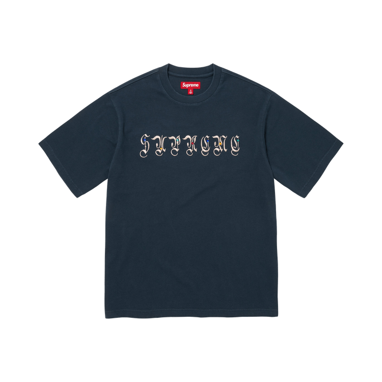 Supreme Aoi Gems Short-Sleeve Top 'Navy'