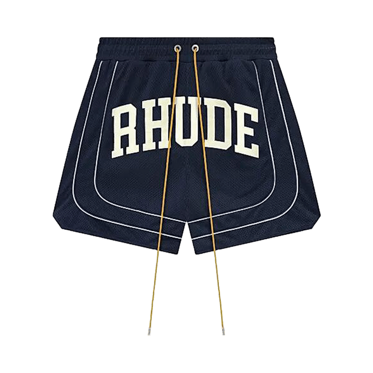 Rhude Baggy Collegiate Logo Short 'Blue'
