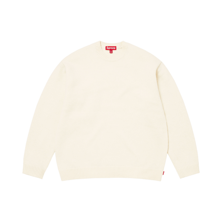 Supreme Angora Script Sweater 'Ivory'
