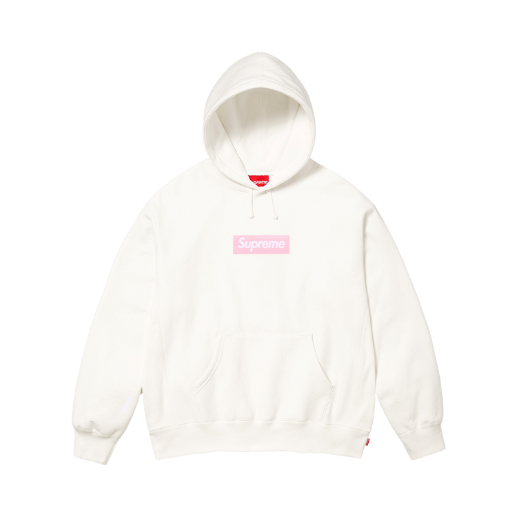 Supreme Box Logo Hooded Sweatshirt 'White'