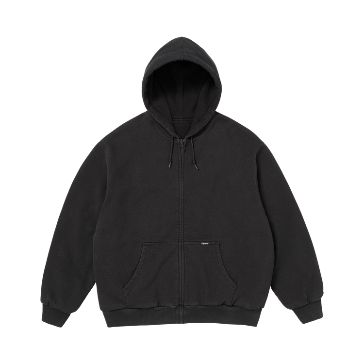 Supreme Reversible Work Zip Up Hooded Sweatshirt 'Black'
