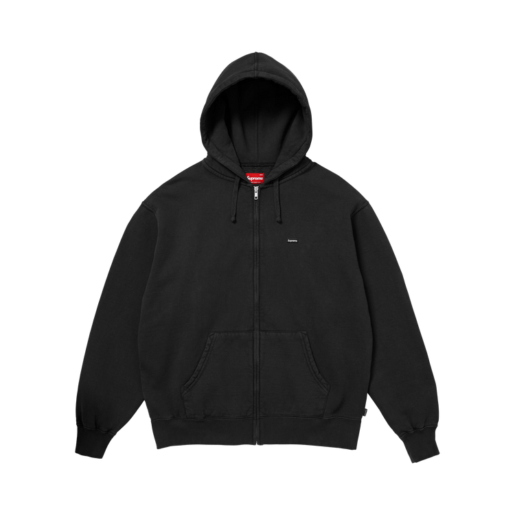 Supreme Small Box Zip Up Hooded Sweatshirt 'Black'