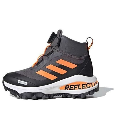 (PS) adidas Fortarun Boa Atr K Gray Orange Kid 'Gray Black Orange'
