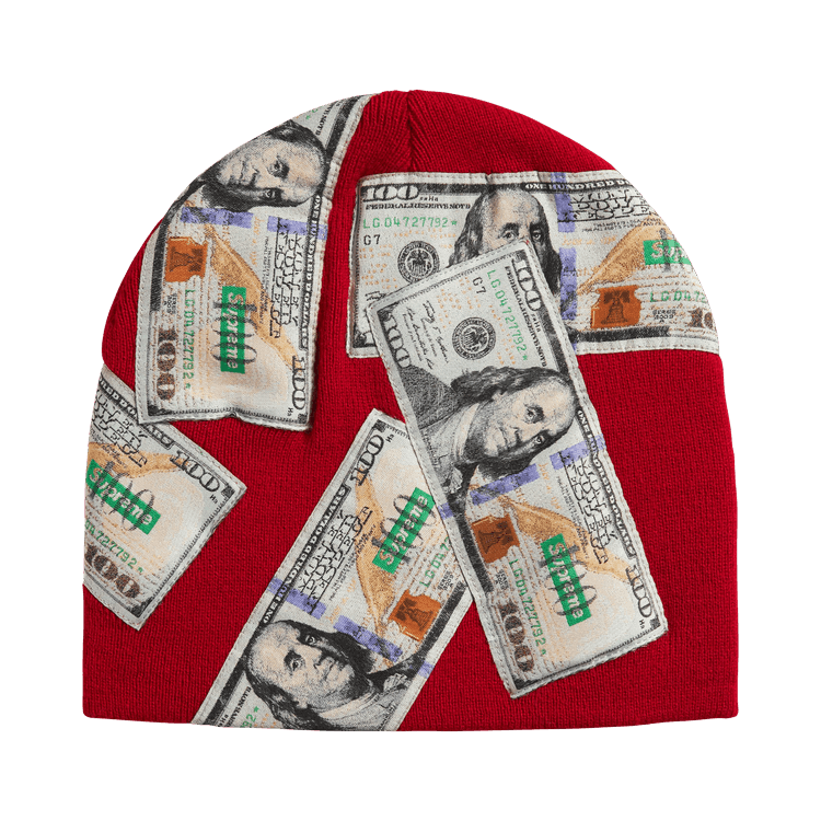 Supreme Money Beanie 'Red'