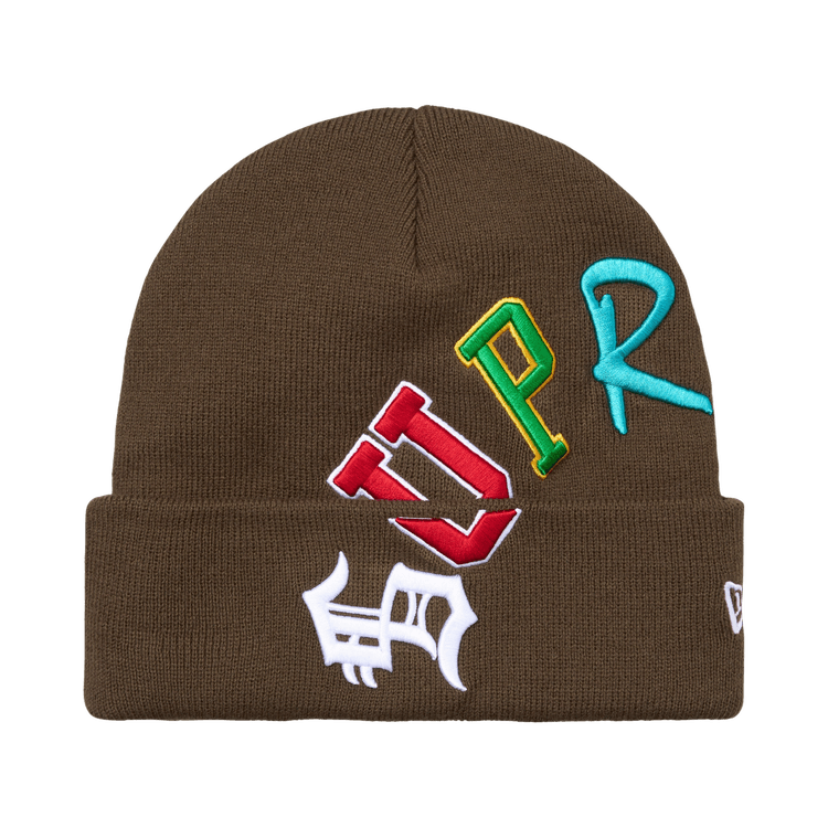 Supreme New Era Arc Beanie 'Brown'