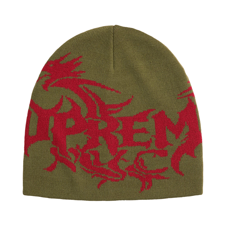 Supreme Dragon Beanie 'Olive'