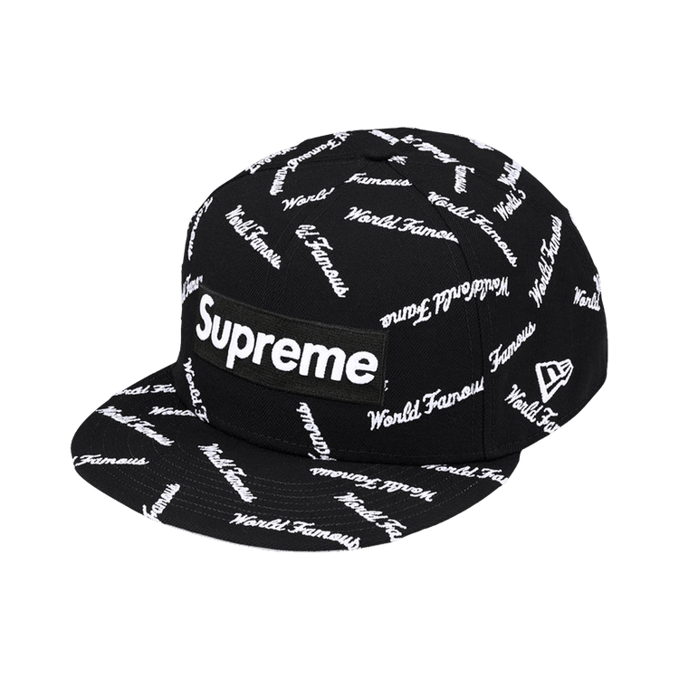 Supreme World Famous Box Logo New Era 'Black'