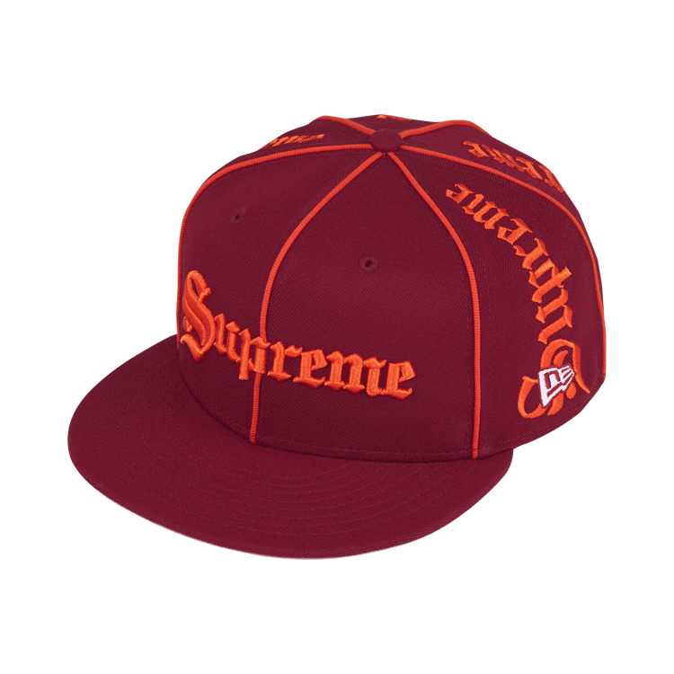 Supreme Piping Script New Era 'Cardinal'