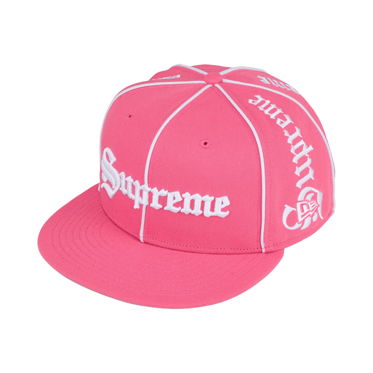 Supreme Piping Script New Era 'Pink'