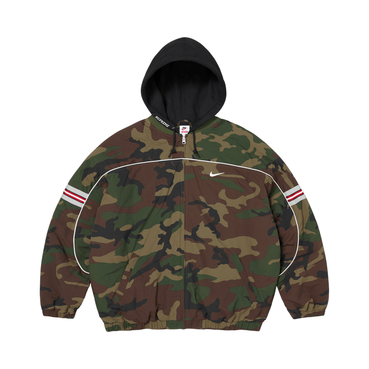 Supreme x Nike Nylon Hooded Jacket 'Woodland Camo'