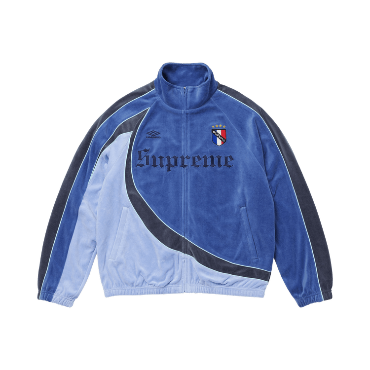 Supreme x Umbro Velour Track Jacket 'Blue'