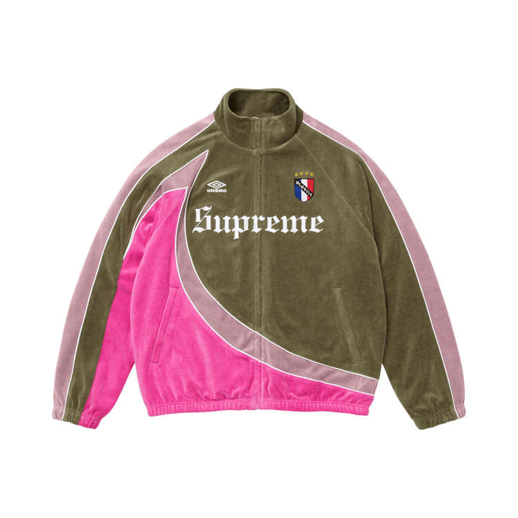 Supreme x Umbro Velour Track Jacket 'Olive'