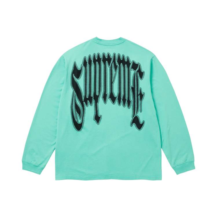 Supreme Intarsia Long-Sleeve Top 'Teal'
