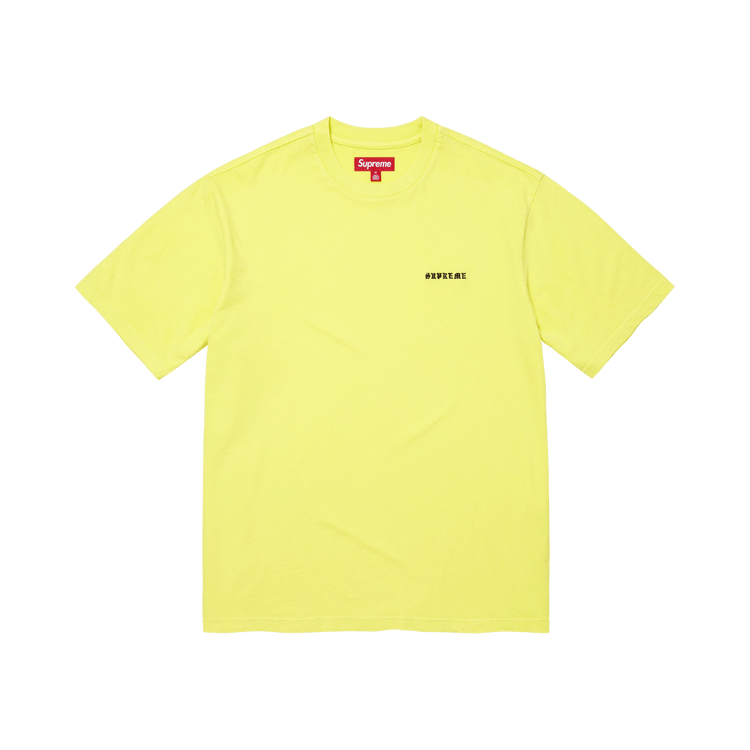 Supreme Washed Short-Sleeve Top 'Yellow'