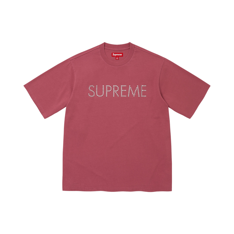 Supreme Hearts Studded Short-Sleeve Top 'Dusty Rose'