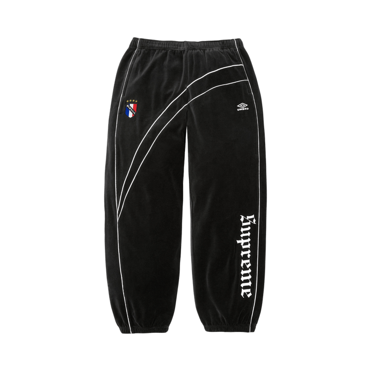 Supreme x Umbro Velour Track Pant 'Black'