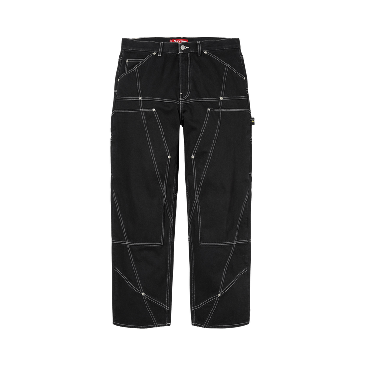 Supreme Paneled Double Knee Painter Pant 'Black'