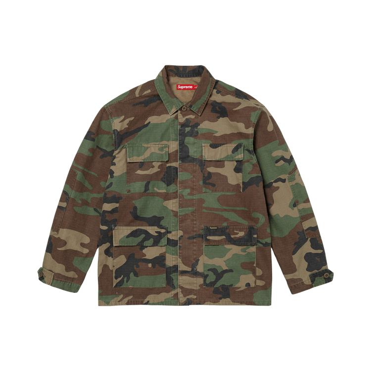 Supreme Ripstop Bdu Shirt Jacket 'Woodland Camo'
