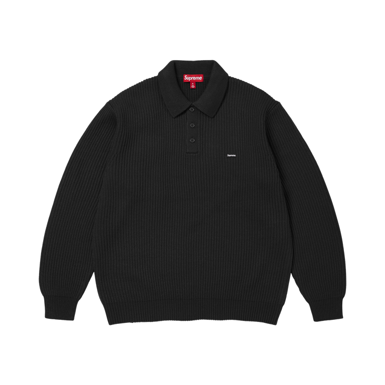Supreme Small Box Sweater Polo 'Black'