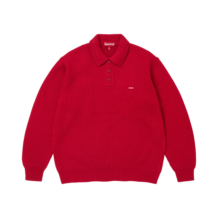 Supreme Small Box Sweater Polo 'Red'