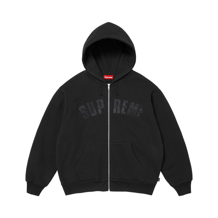 Supreme Arc Thermal Lined Zip Up Hooded Sweatshirt 'Black'
