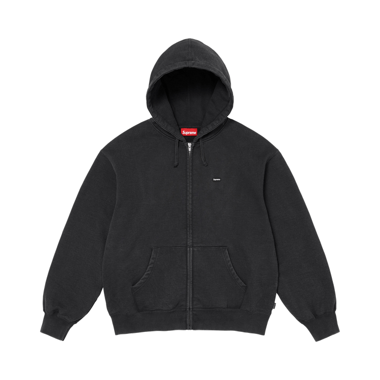Supreme Small Box Zip Up Hooded Sweatshirt 'Black'