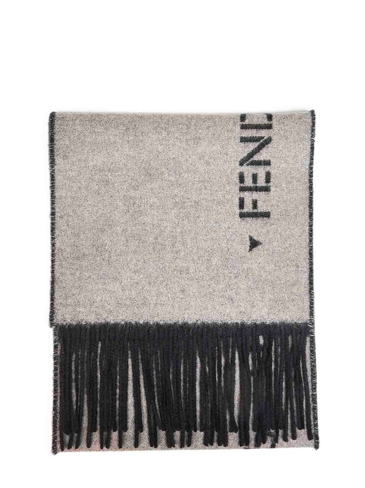 Fendi Double-Sided Fringed Scarf