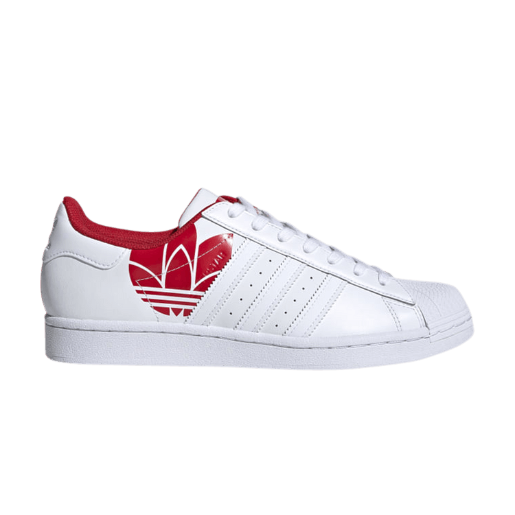 Adidas Superstar 'Trefoil Print - Scarlet'