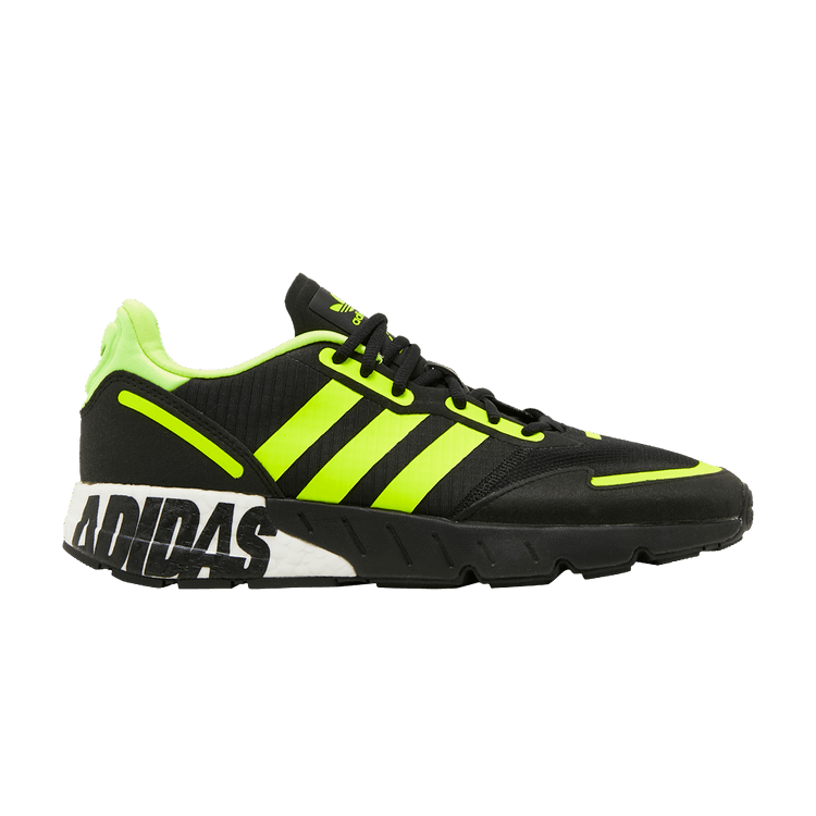 Adidas ZX 1K Boost 'Bold Logo Graphic - Black Solar Yellow'