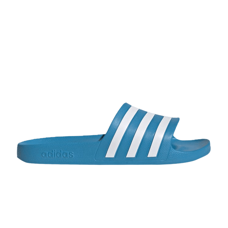 Adidas Adilette Aqua Slides 'Solar Blue'
