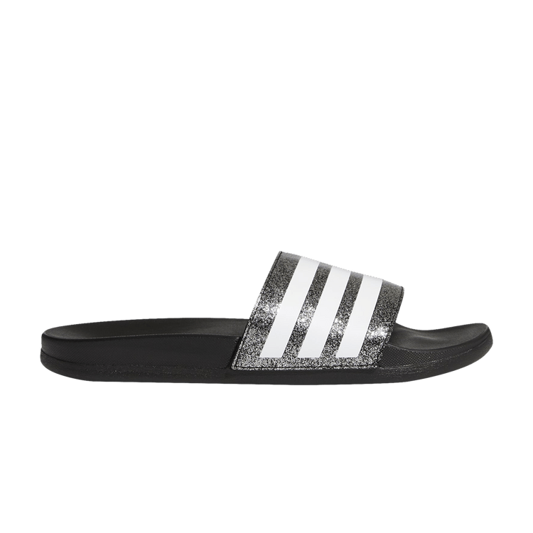 Adidas Adilette Comfort Slide J 'Black Glitter'