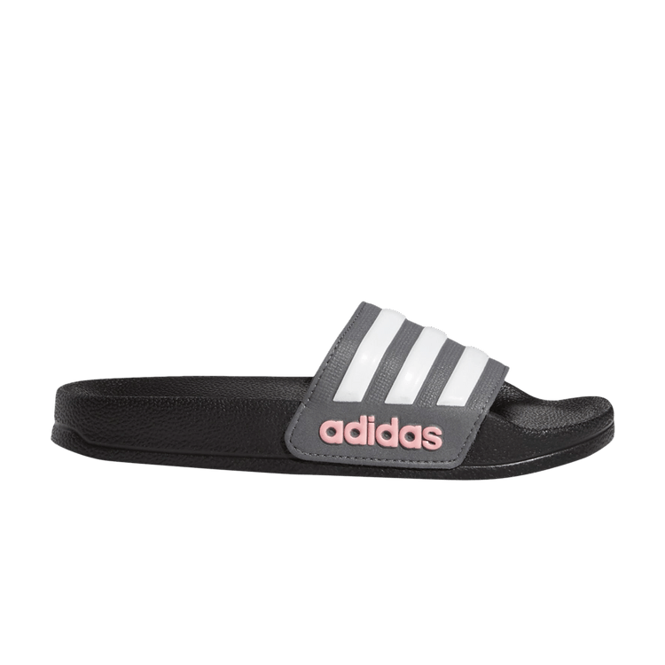 Adidas Adilette Shower Slide J 'Black Grey'