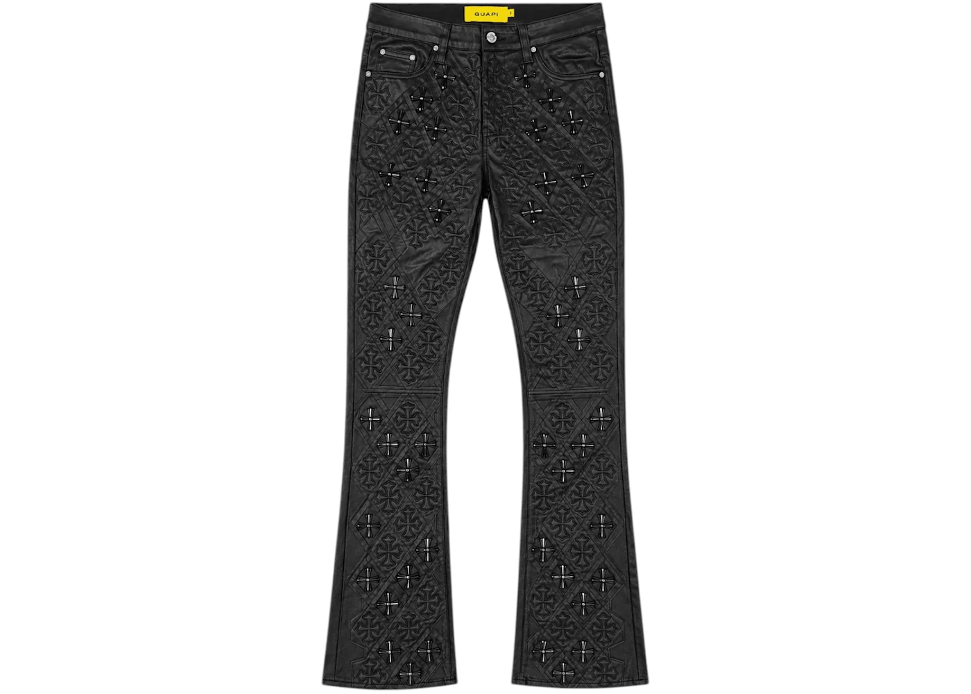 Guapi All Black Relic Waxed Denim Jeans Black