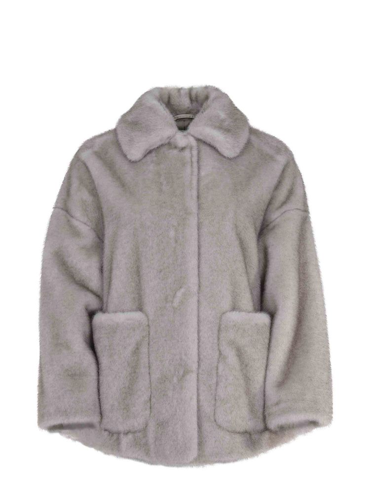 Herno Boxy Faux Fur Coat