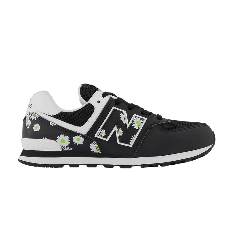 New Balance 574 Big Kid 'Black Florals'