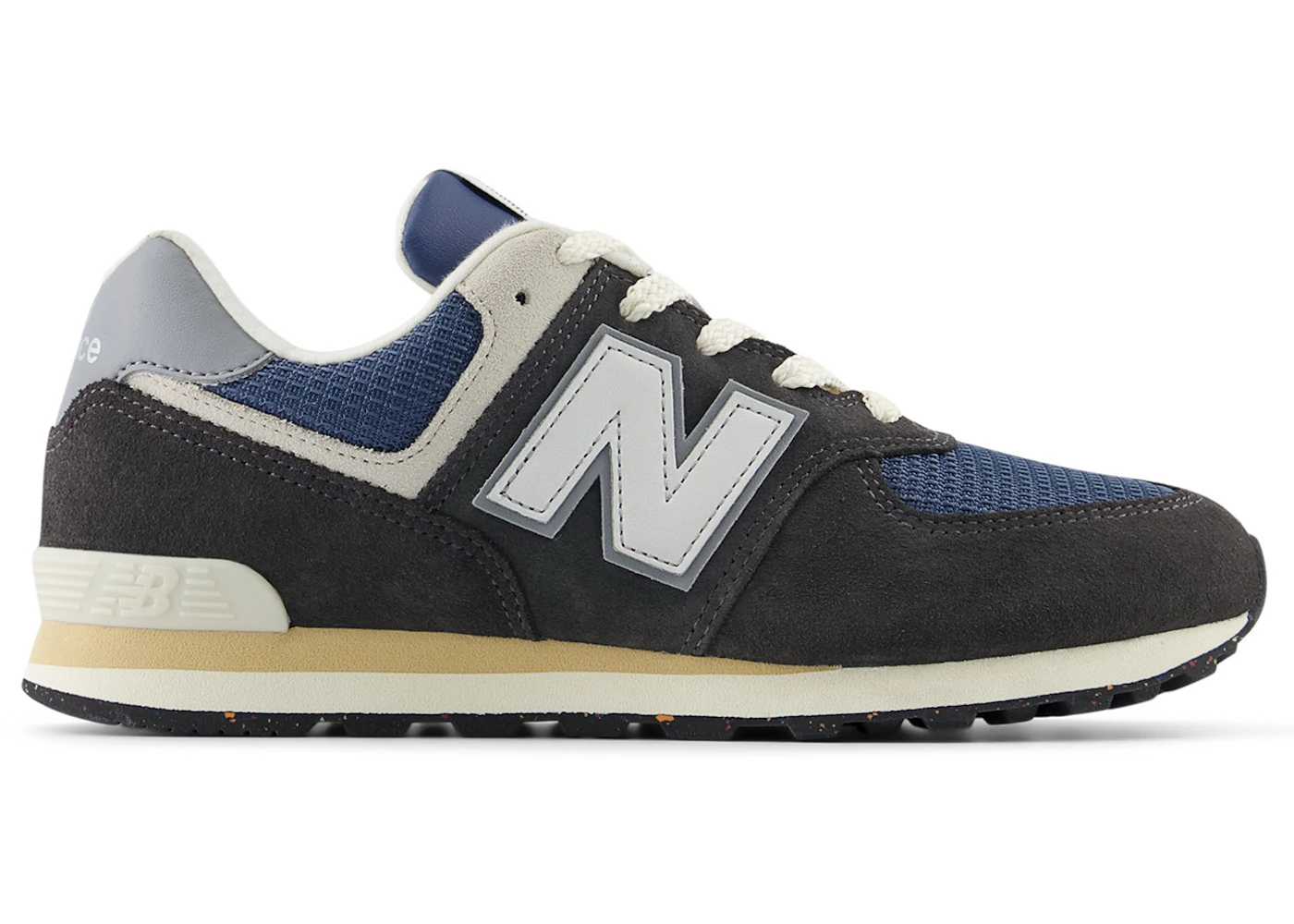 New Balance 574 Lace Black Cement Slate Grey (GS)