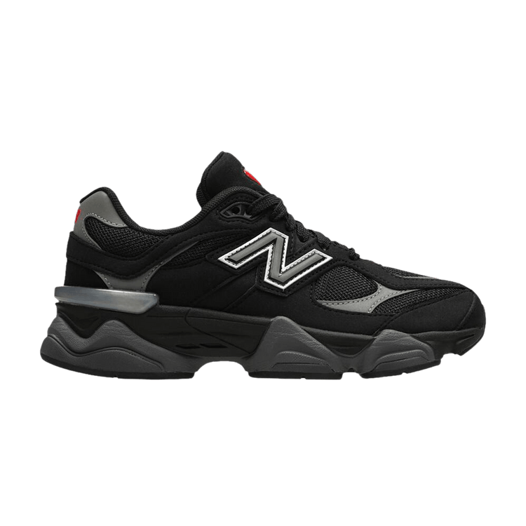 New Balance 9060 Big Kid Wide 'Black Grey Silver'