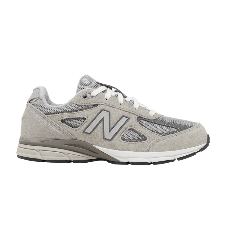 New Balance 990v4 Big Kid 'Kool Grey Silver Filigree'