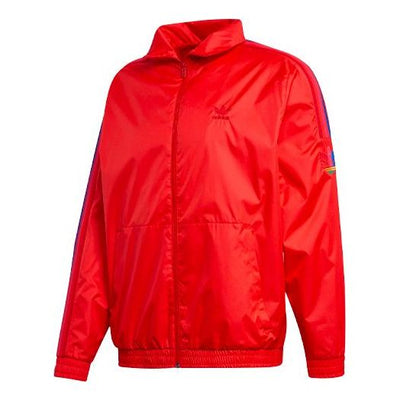adidas originals 3D Trefoil Track Top 3D Casual Jacket Red
