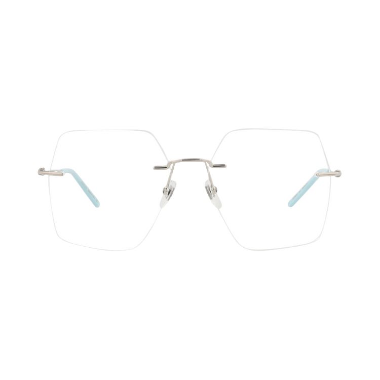 Gucci Square Optical Glasses 'Silver/Transparent'