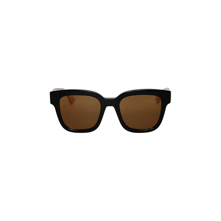 Gucci Glossy Square Sunglasses 'Black'