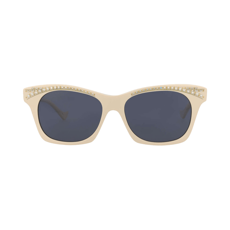 Gucci Cat Eye Sunglasses 'Ivory/Blue'