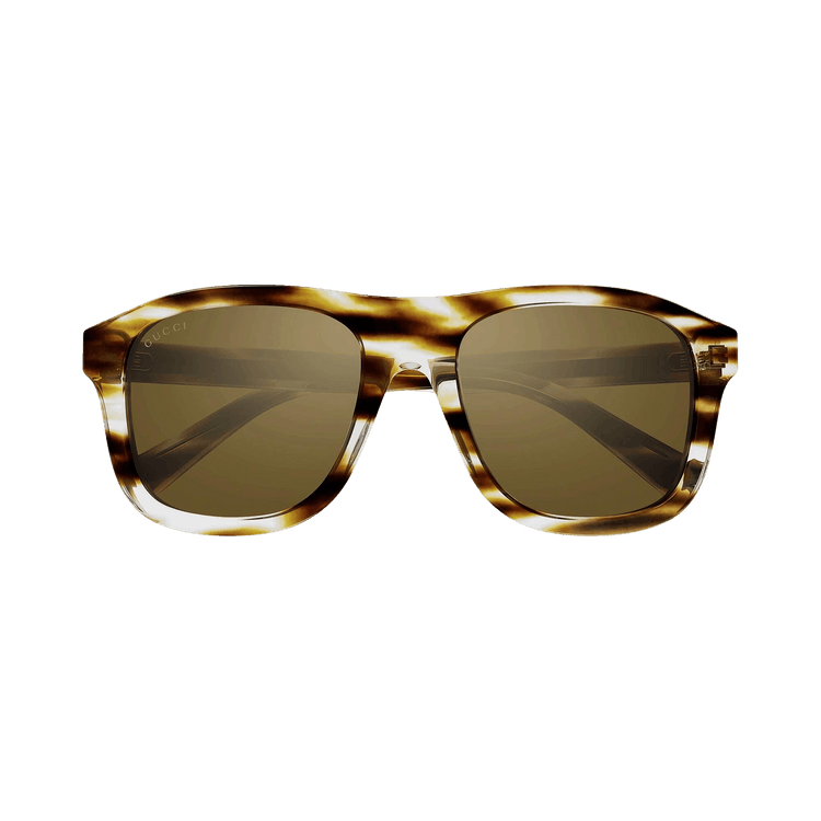 Gucci Square Sunglasses 'Havana/Bronze'