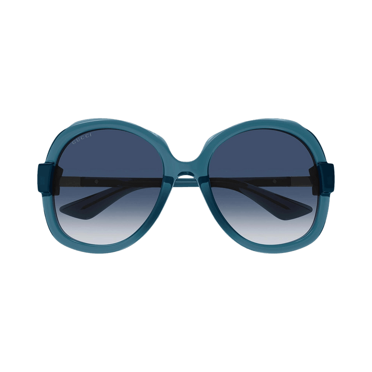 Gucci Round Oval Sunglasses 'Blue'