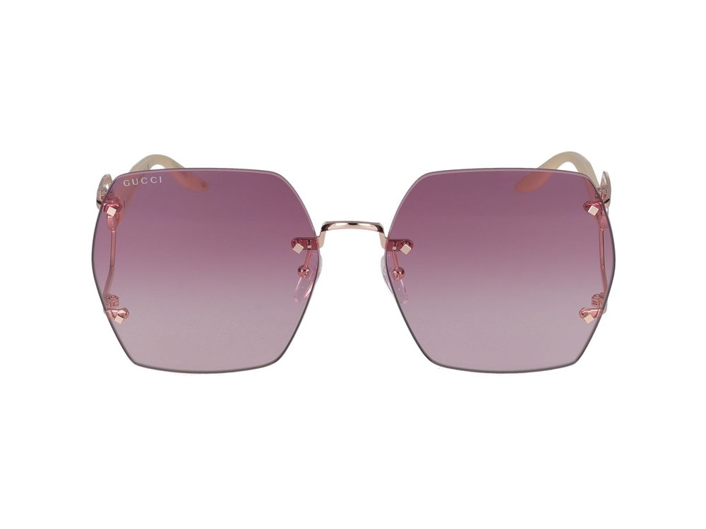 Gucci Eyewear Geometric Frame Sunglasses