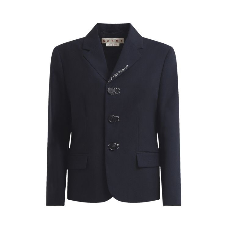 Marni Tropical Wool Jacket 'Blue'