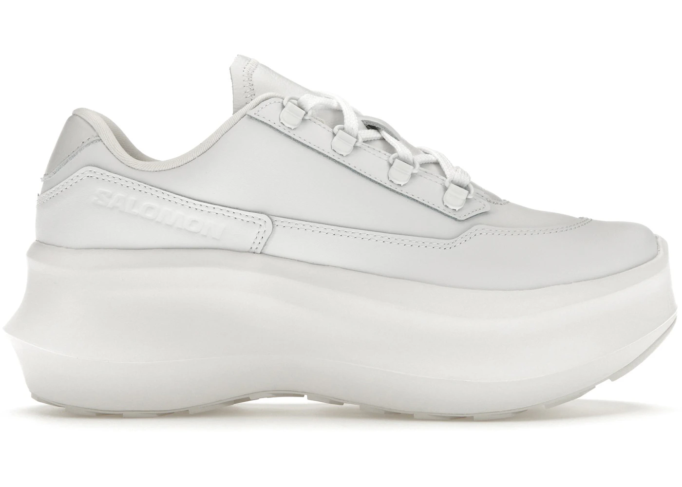 Salomon SR811 Leather Platform Comme des Garcons White
