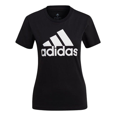 (WMNS) adidas W Bl T Sports Stylish Logo Printing Short Sleeve Black T-Shirt