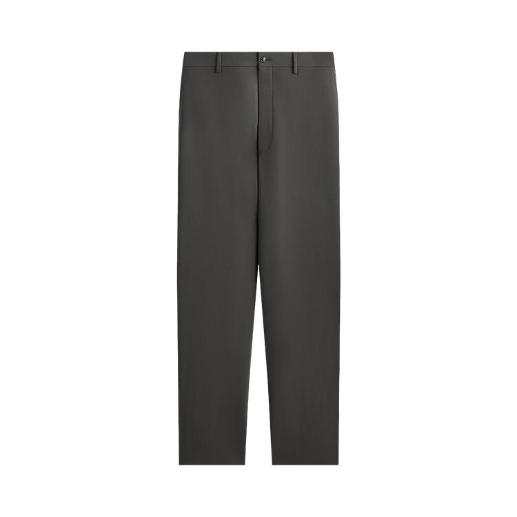 Kith Giorgio Armani & &Kin Milano Crepe Flat Front Trouser 'Dark Ash'