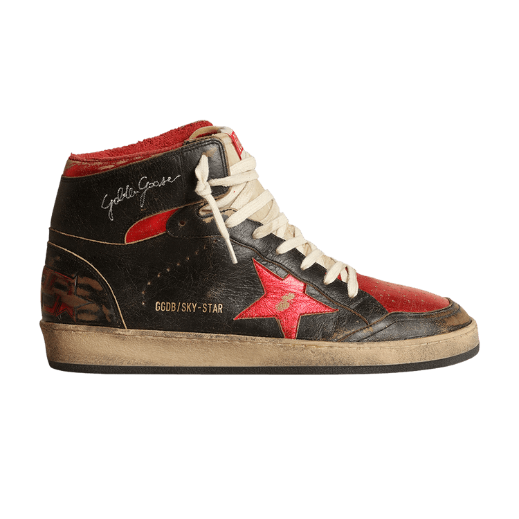 Golden Goose Sky Star High 'Black Red Metallic'